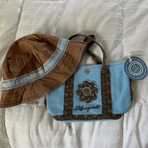 Adorable Life is Good hat and tote set